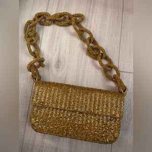The Fiona Beaded Bag: Chain Edition (Gold)